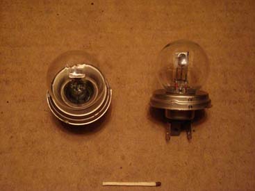 Лампа накаливания электрическая автомобильная тип А 24-55/50 Вольт 24 Ватт 55/50 категория R2 W 24VR2 55/50W E2